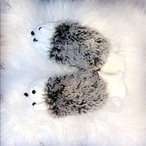 kids hedgehog mittens